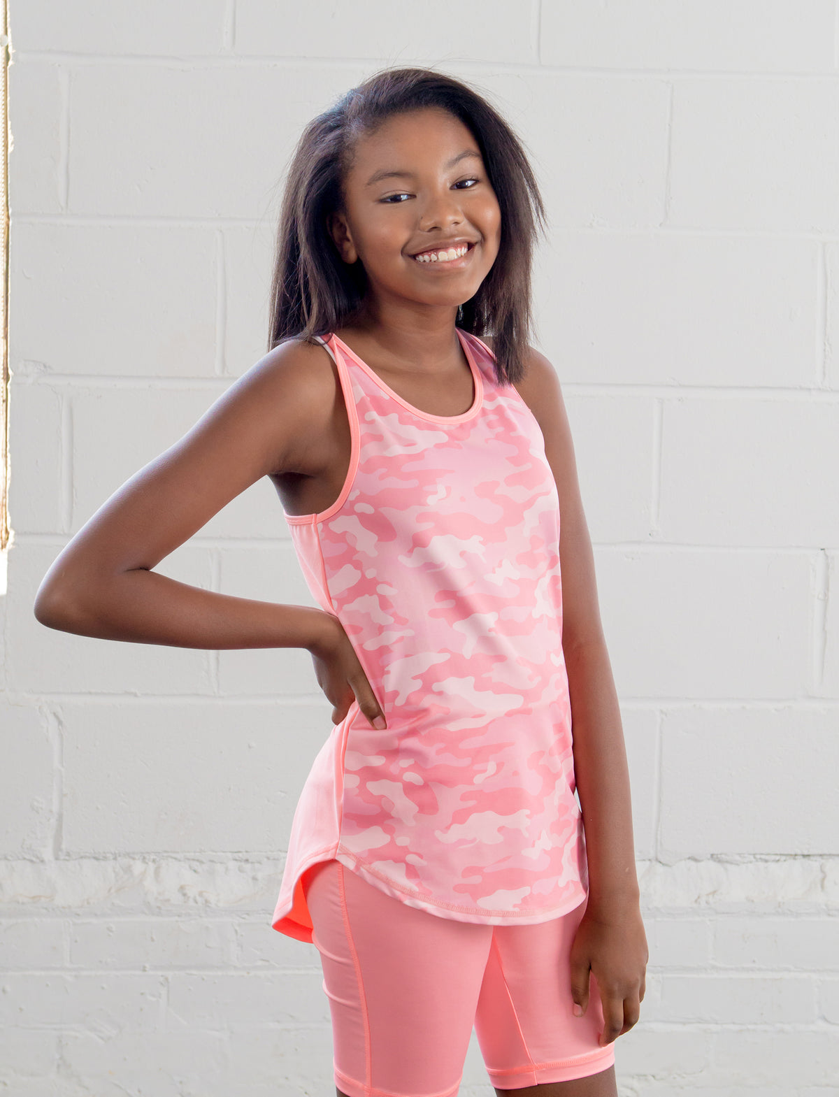 GIRLS SCOOPED RACERBACK TANK