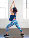 LADIES ALLOVER PRINT CAPRI LEGGING