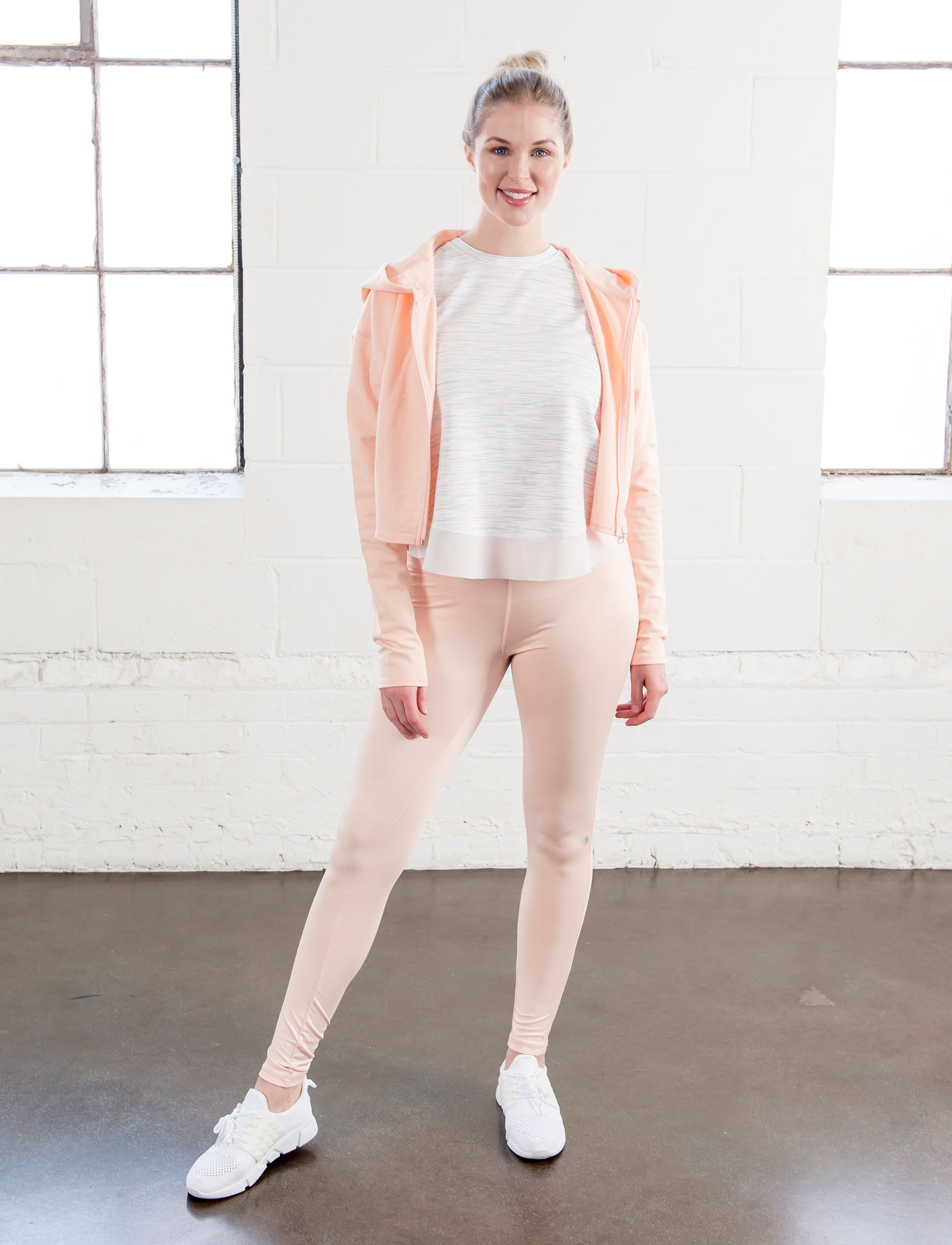LADIES CROPPED ZIP-UP HOODY