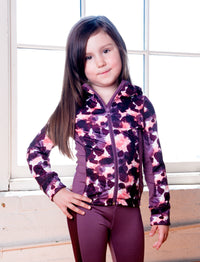GIRLS 2-6 CUT AND SEW HOODED JACKET