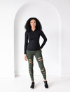 LADIES DISTRESSED LEGGING