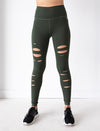 LADIES DISTRESSED LEGGING