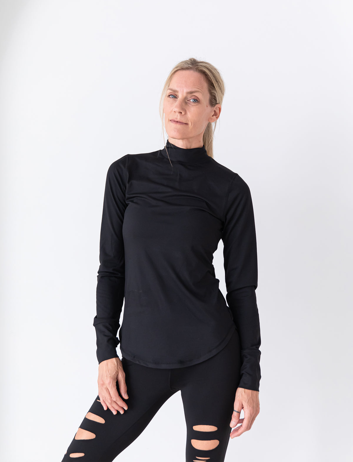 LADIES WARM-UP TURTLE NECK