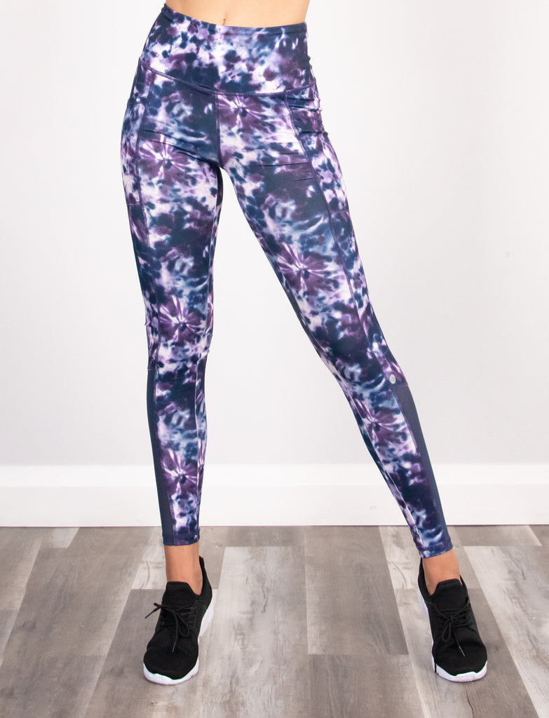 Coats Co.  Printed High Waisted Leggings with Side Pockets by