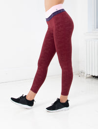 LADIES DOUBLE WAIST PRINTED LEGGING