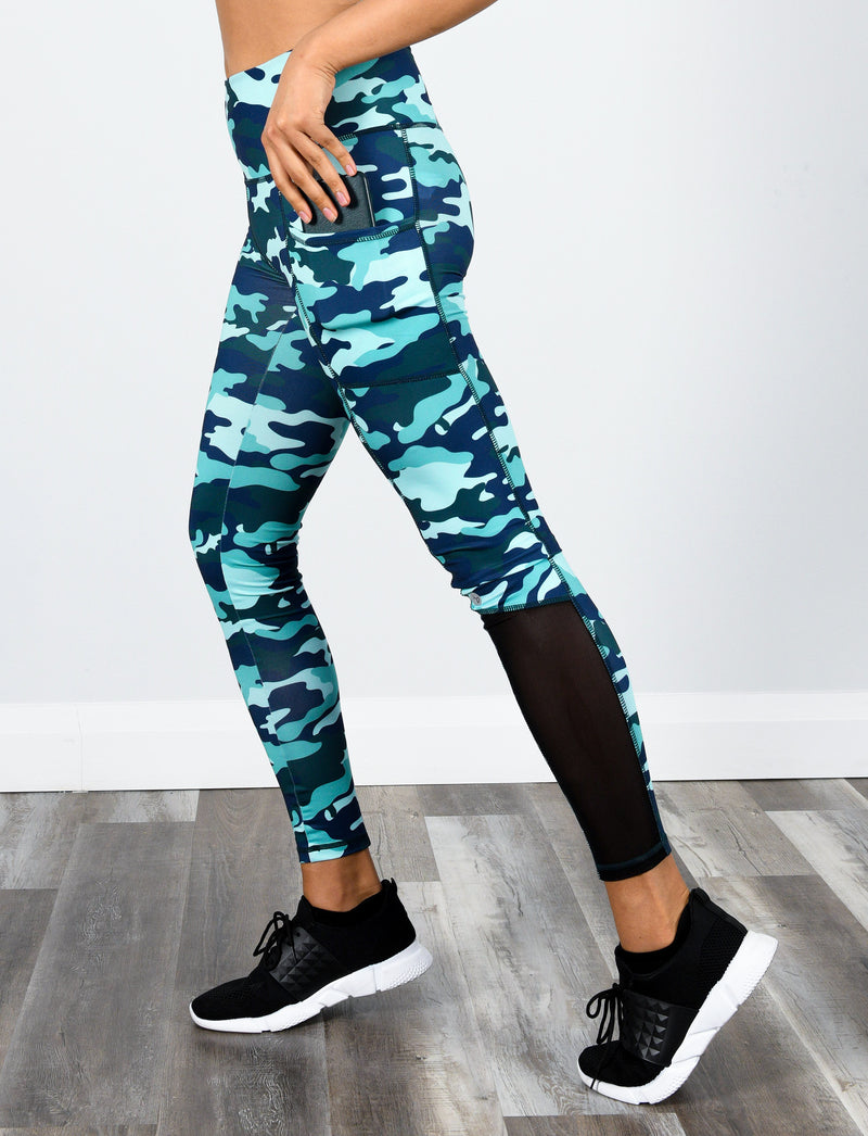 LADIES PRINTED SIDE POCKET LEGGING