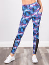 LADIES PRINTED SIDE POCKET LEGGING