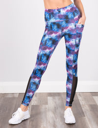 LADIES PRINTED SIDE POCKET LEGGING