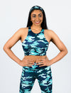 LADIES HIGH NECK ACTIVE CROP