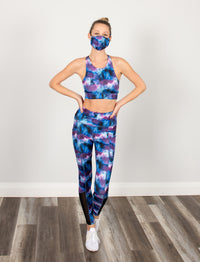 LADIES PRINTED SIDE POCKET LEGGING