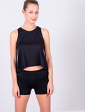 LADIES RELAXED CROP TANK