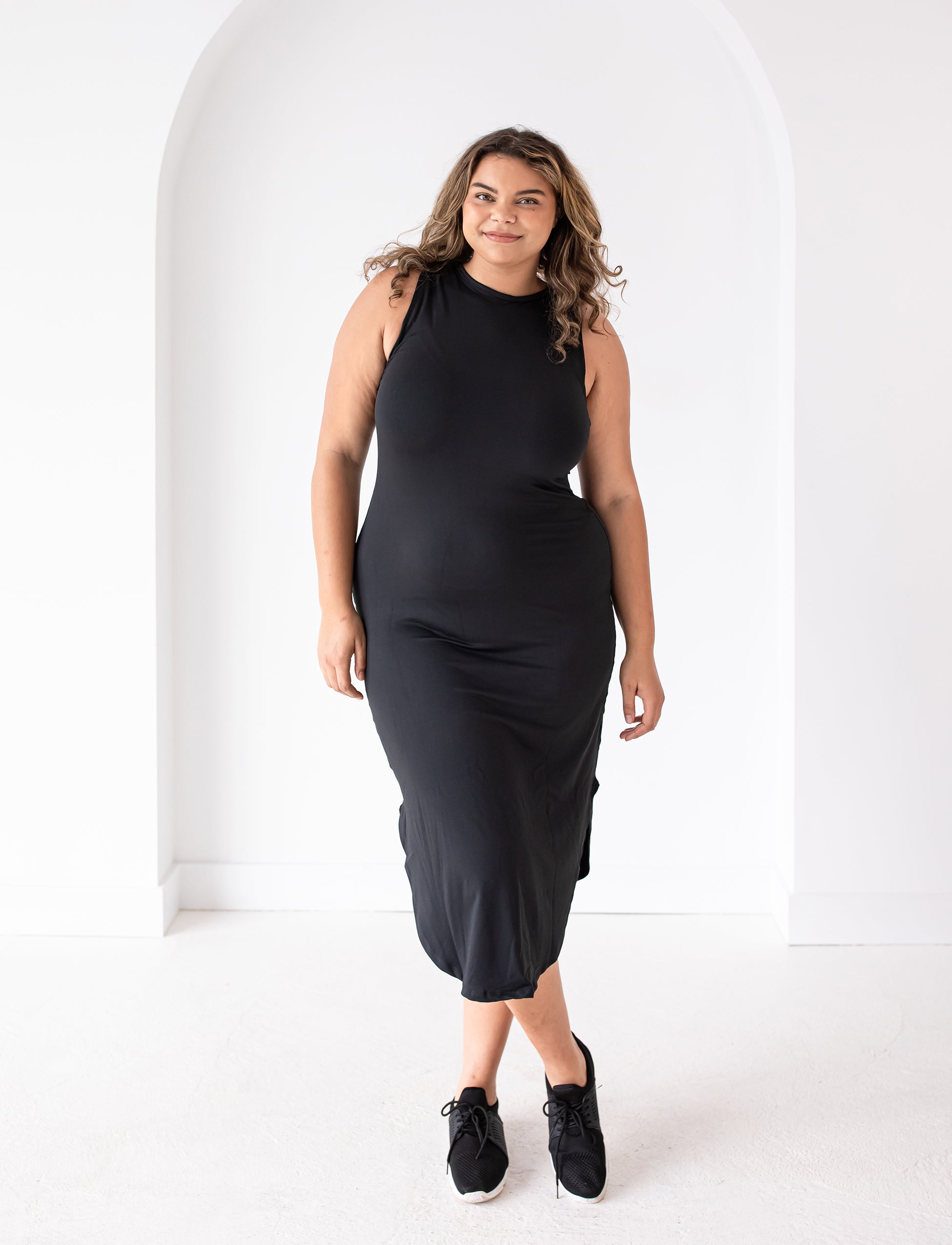 Black spandex dress plus size hotsell