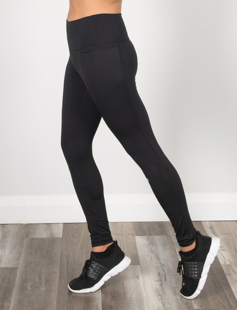The Black High-waisted LUX Leggings