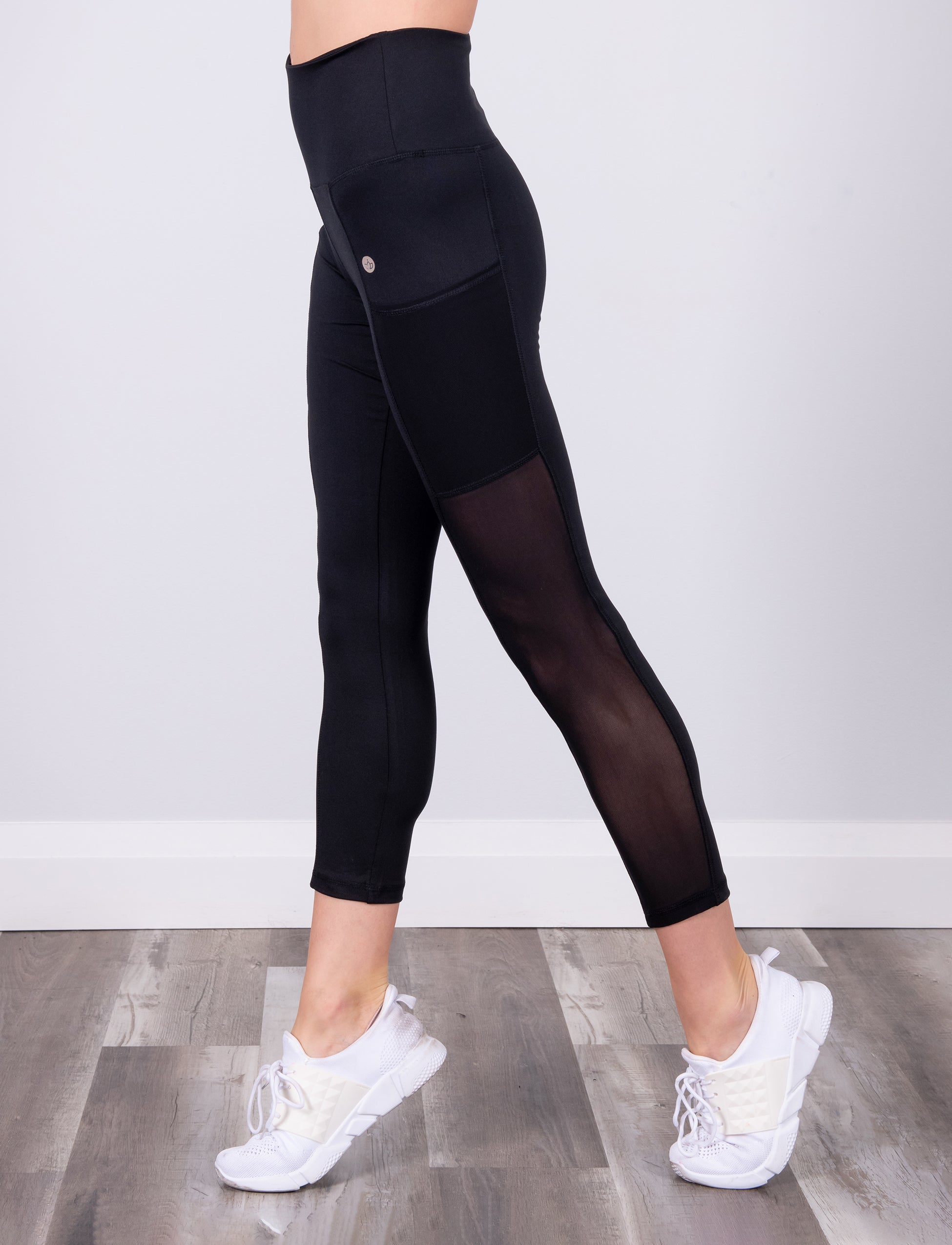 Leggings with mesh side panels best sale