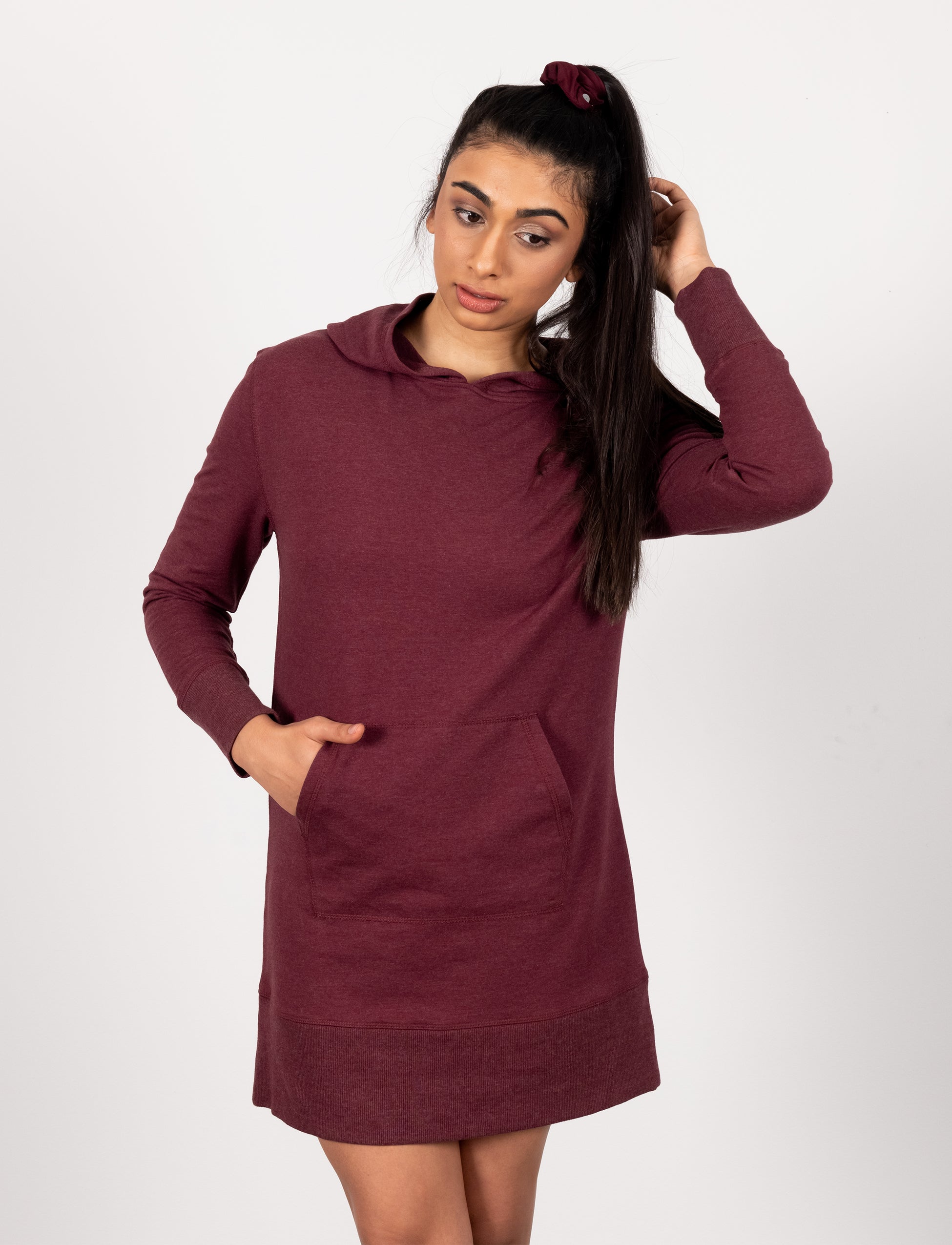 Hooded tunic dress best sale