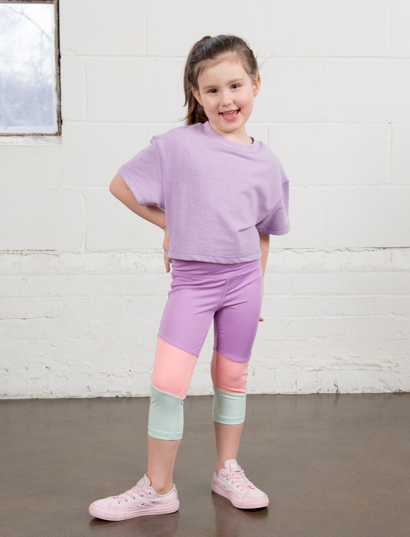 GIRLS 2-6 CUT AND SEW CAPRI LEGGING