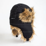Black Faux Fur Trapper Hat