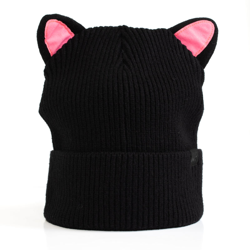 Little Girl's Black Cat Ears Toque