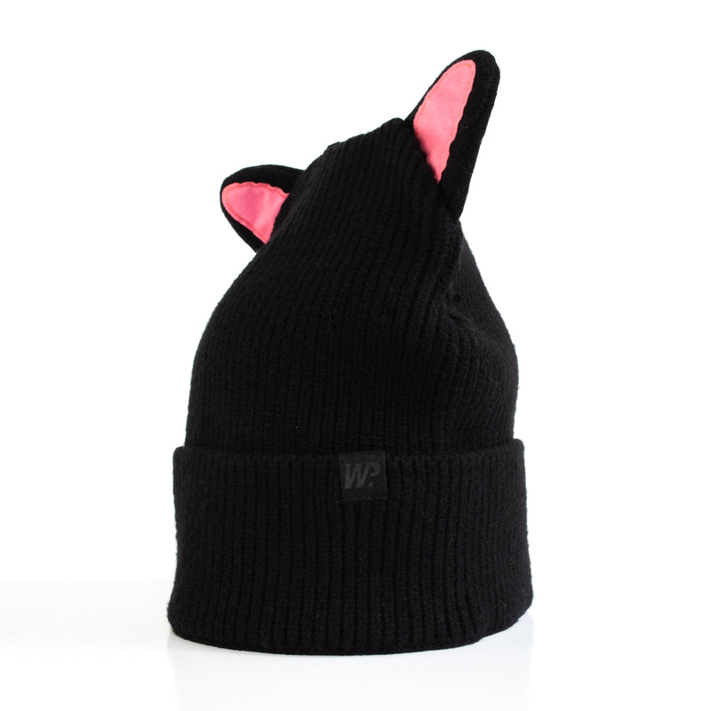 Little Girl's Black Cat Ears Toque