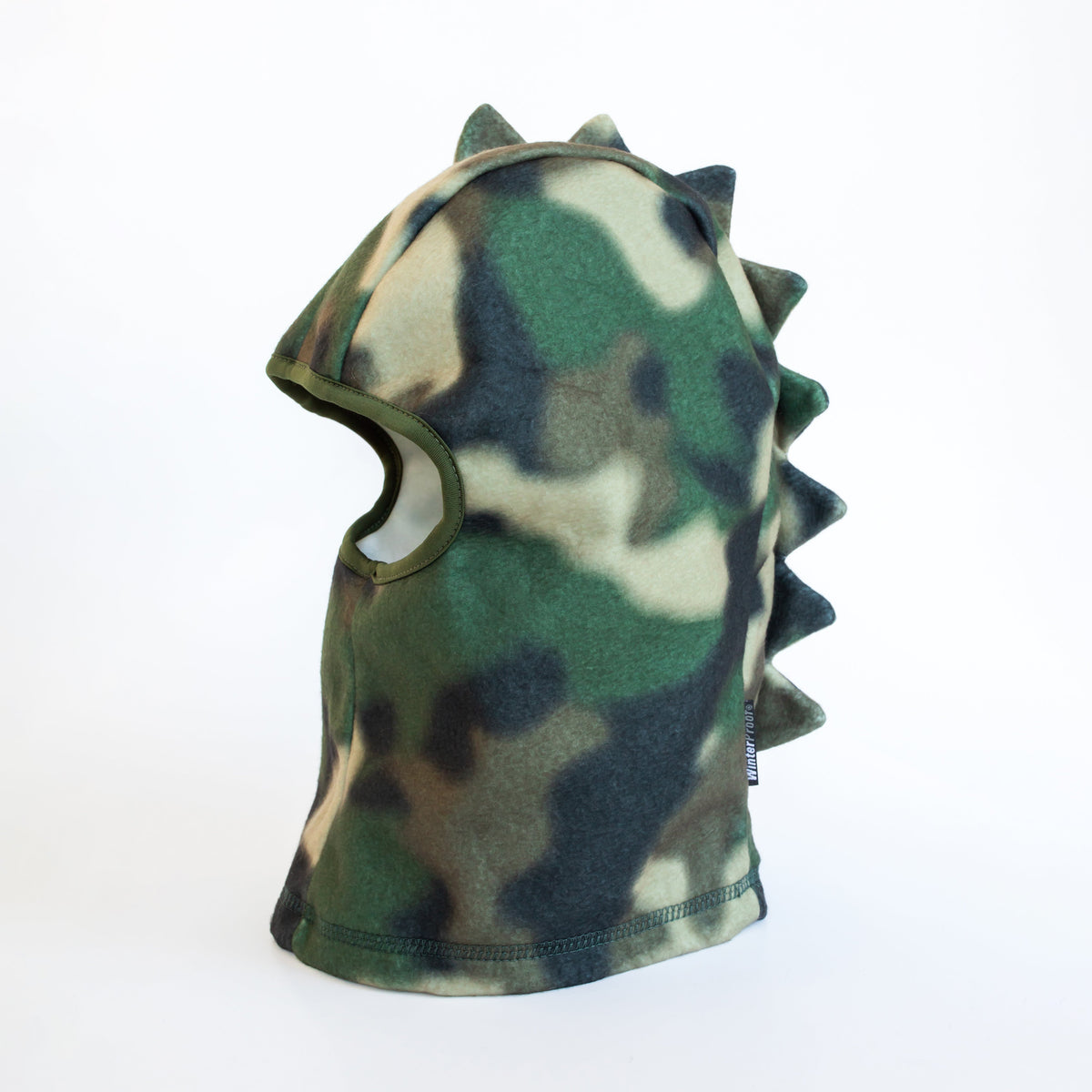 Boy's Watercolor Camo Dino Spike Fleece Balaclava
