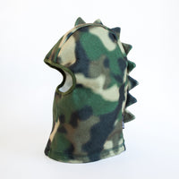 Boy's Watercolor Camo Dino Spike Fleece Balaclava