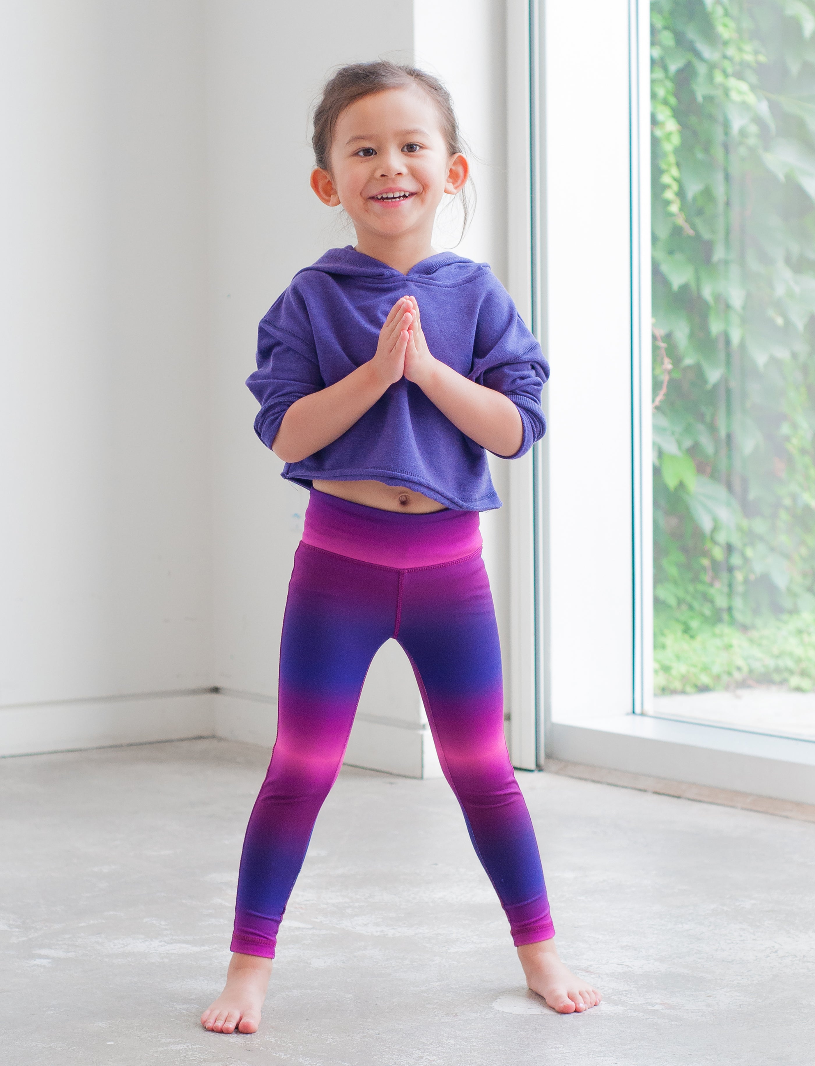 GIRLS 2 6 OMBRE PRINT LEGGINGS Jill Yoga