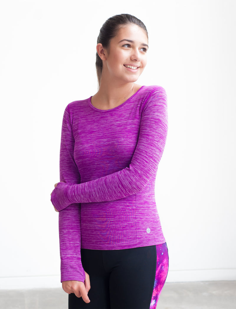 GIRLS SEAMLESS WARM UP T