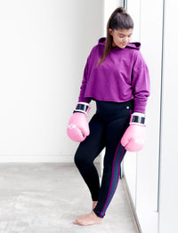 GIRLS CROPPED COTTON HOODY