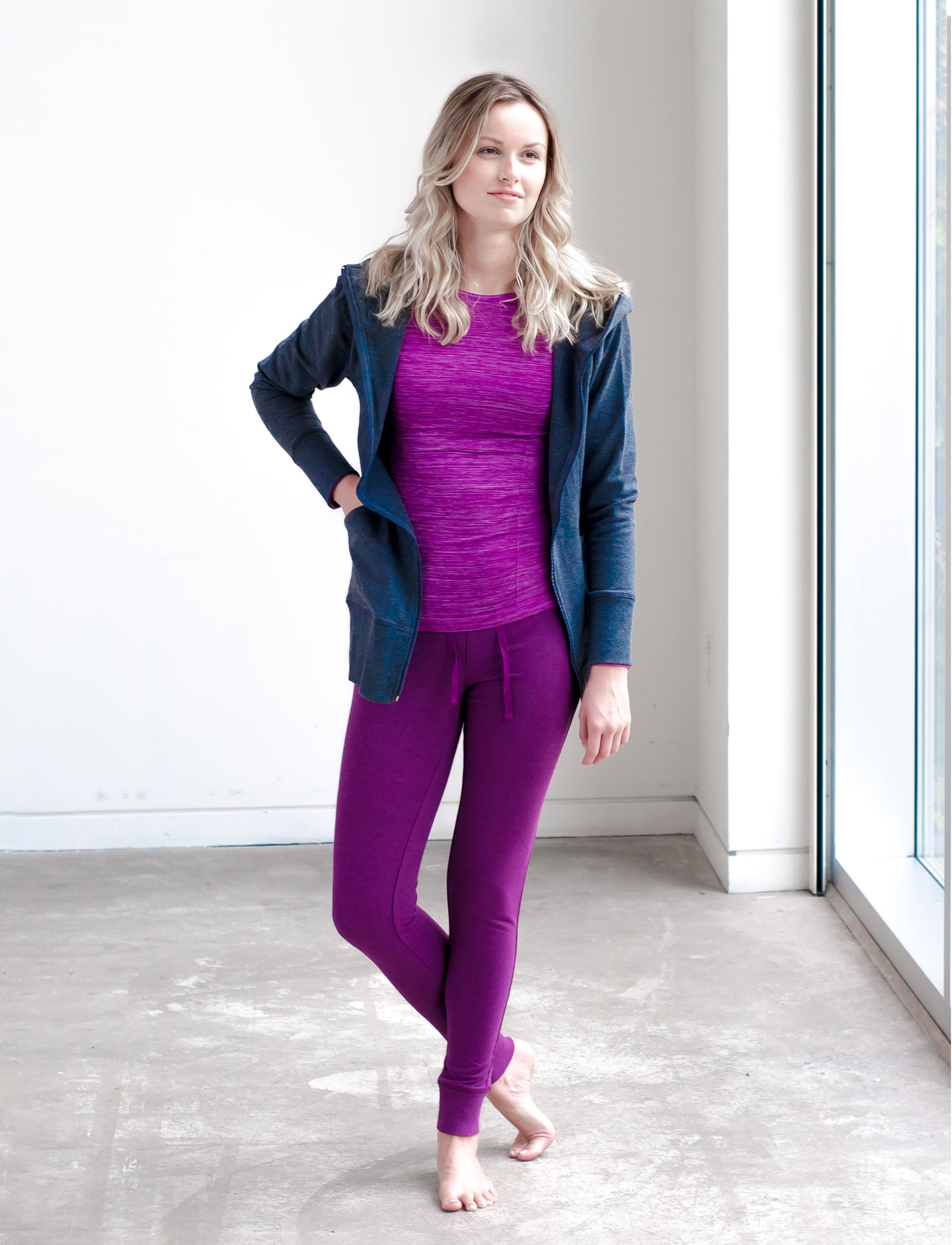 LADIES STRETCH COTTON JOGGERS