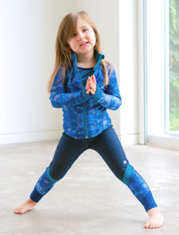 GIRLS 2-6 ELASTIC WAIST CUT AND SEW LEGGINGS