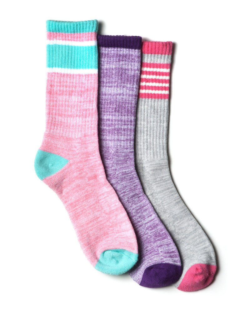 GIRLS 3 PACK FASHION WORK SOCKS