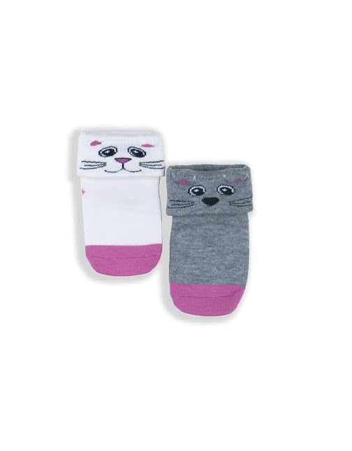INFANT GIRLS FASHION TURN CUFF  (2 PACK)