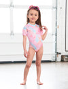 GIRLS 2-6X 1 PIECE RASHGUARD SWIMSUIT