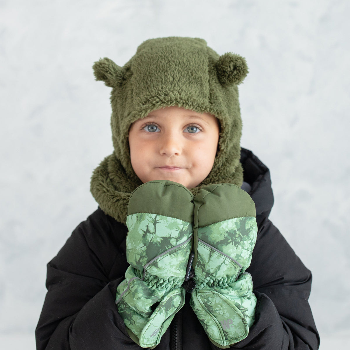 Little Boy's Camo Tie Dye Mittens