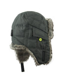 BOY'S 4-16 QUILTED TRAPPER W/ FAUX FUR