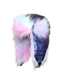 GIRLS 4-16 QUILTED IRIDESCENT TRAPPER HAT