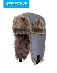 BOYS 4-16 QUILTED REFLECTIVE TRAPPER HAT